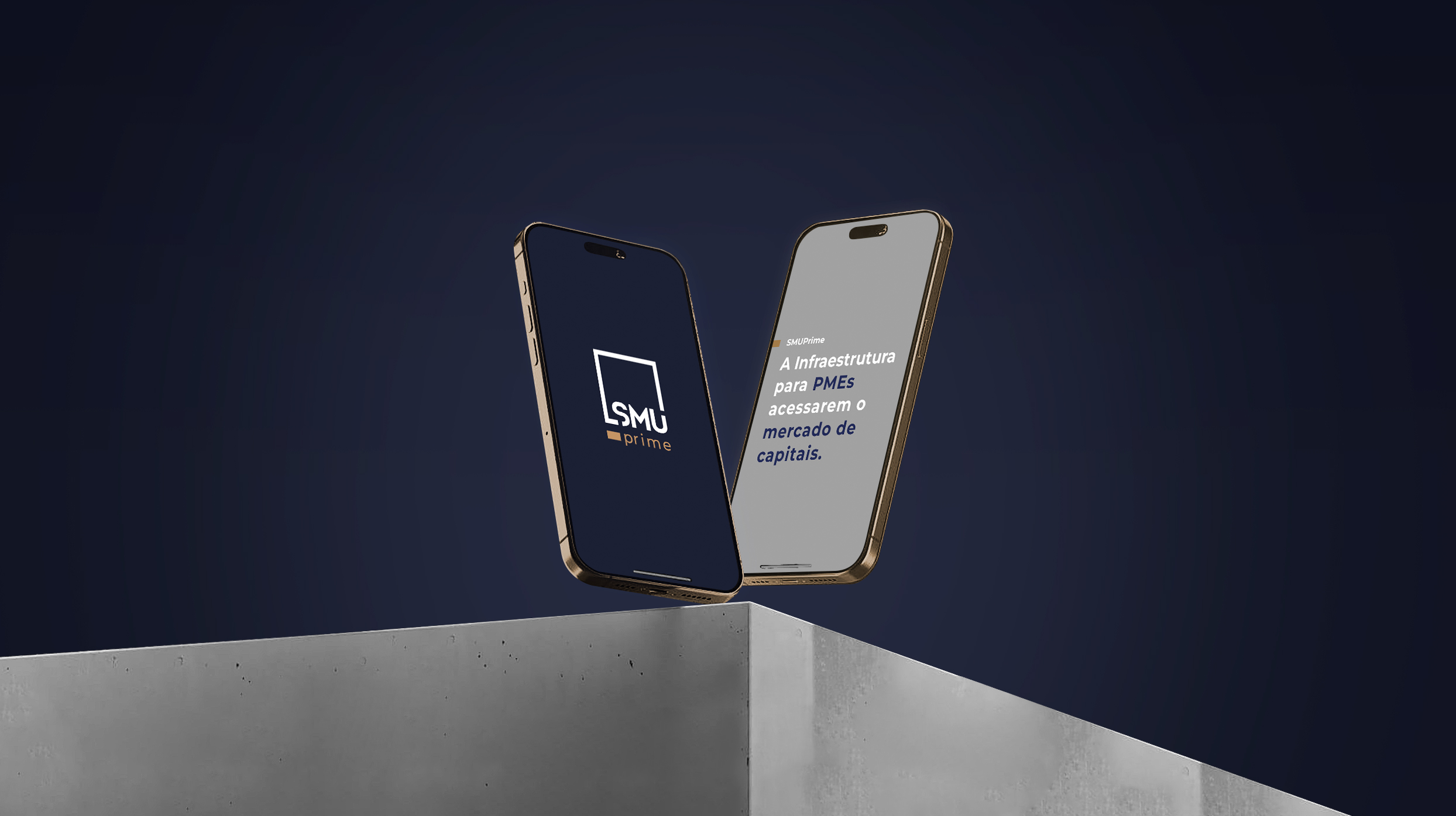 dois celulares com logo da SMU prime